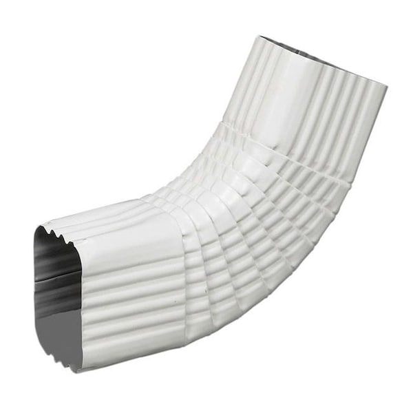 Amerimax Home Products Amerimax Home Product 47265 3 x 4 in. B Elbow Downspout - White Aluminum 5023197 - main